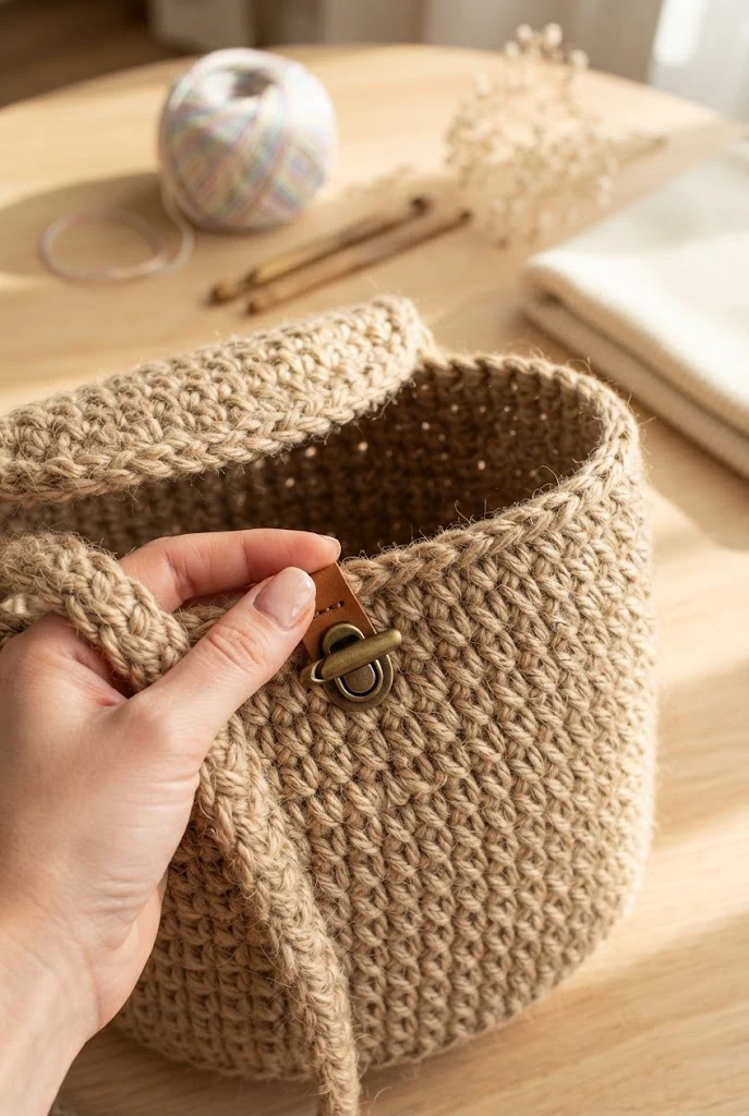 The Rustic Jute Farmers Market Basket — crochet projects bag