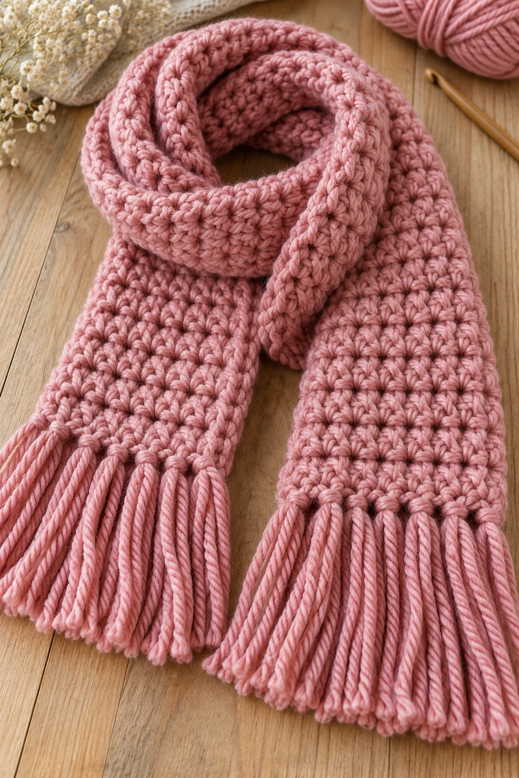 The Chunky Winter Warm-Up Scarf — crochet scarf pattern free