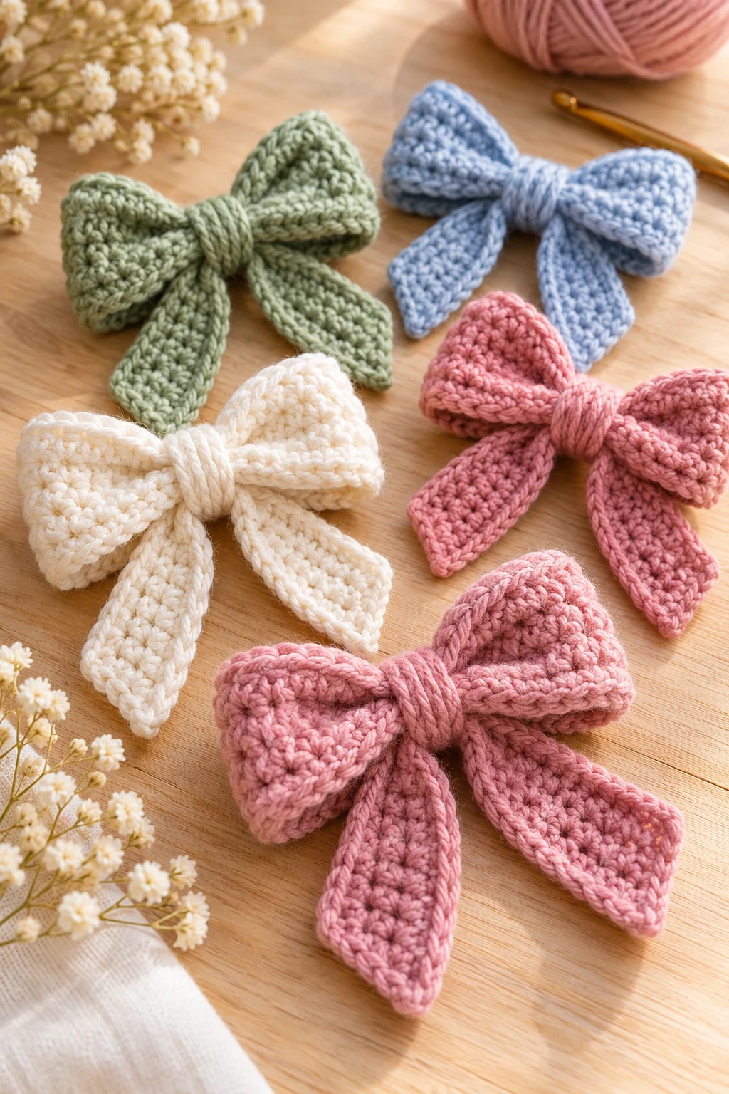 Simple Crochet Gift Bows — crochet simple style outfit