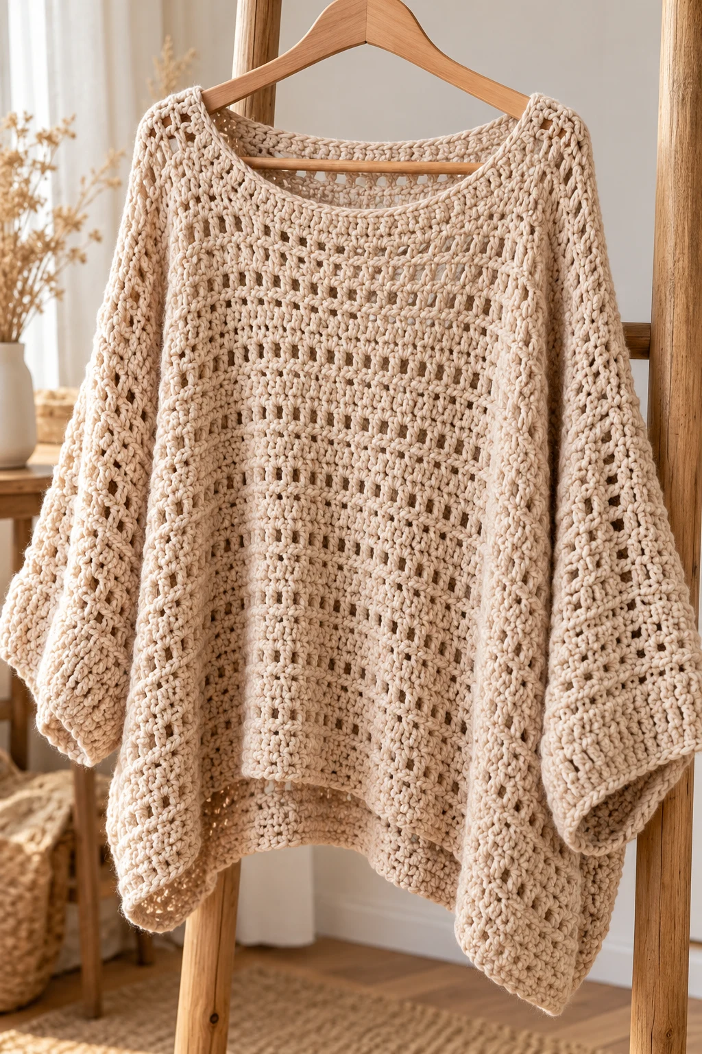 The Classic Oversized Crochet Slouchy Top — crochet slouchy top style outfit