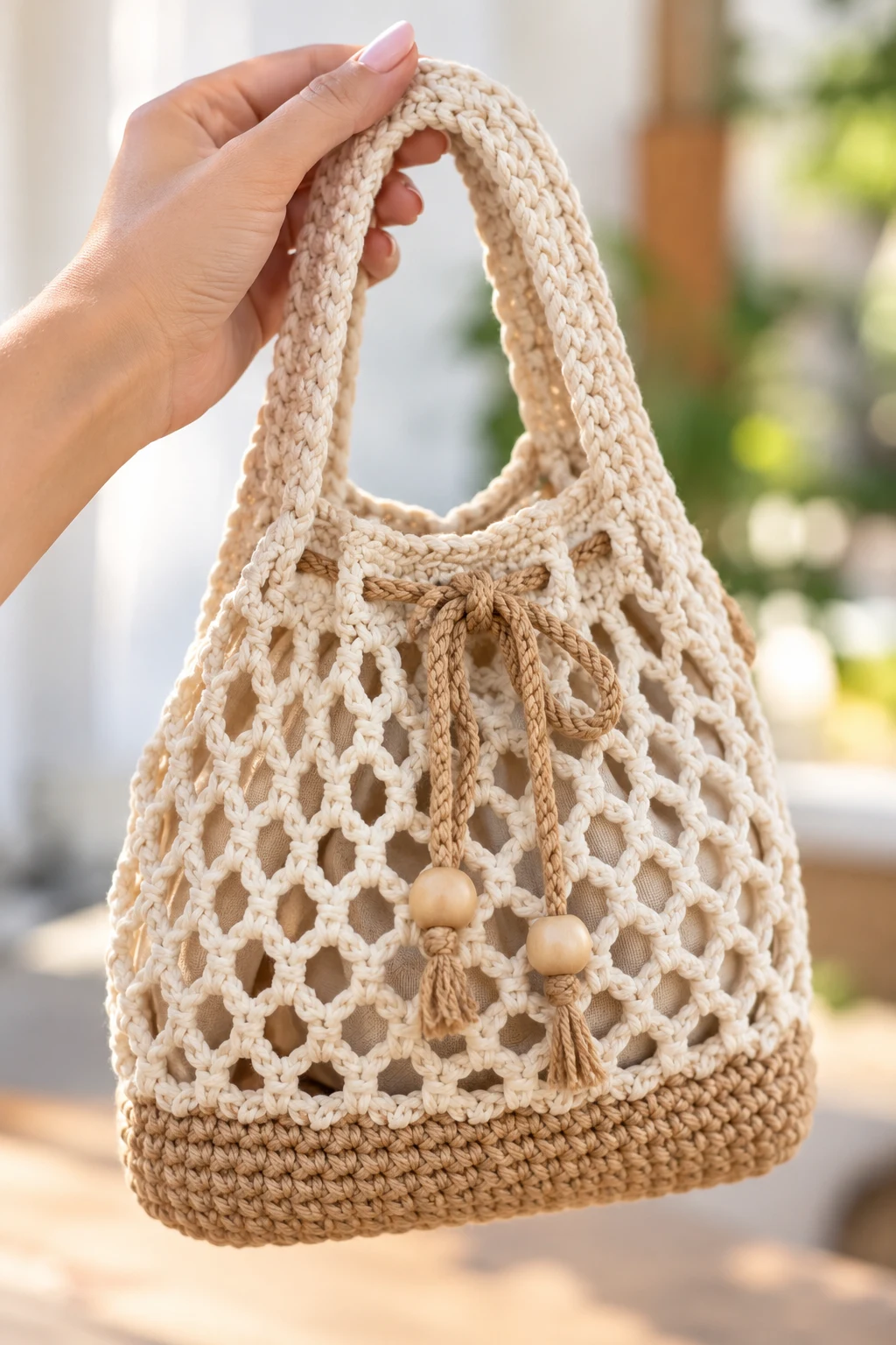 Mini Crochet String Bag for Everyday Essentials — crochet string bag