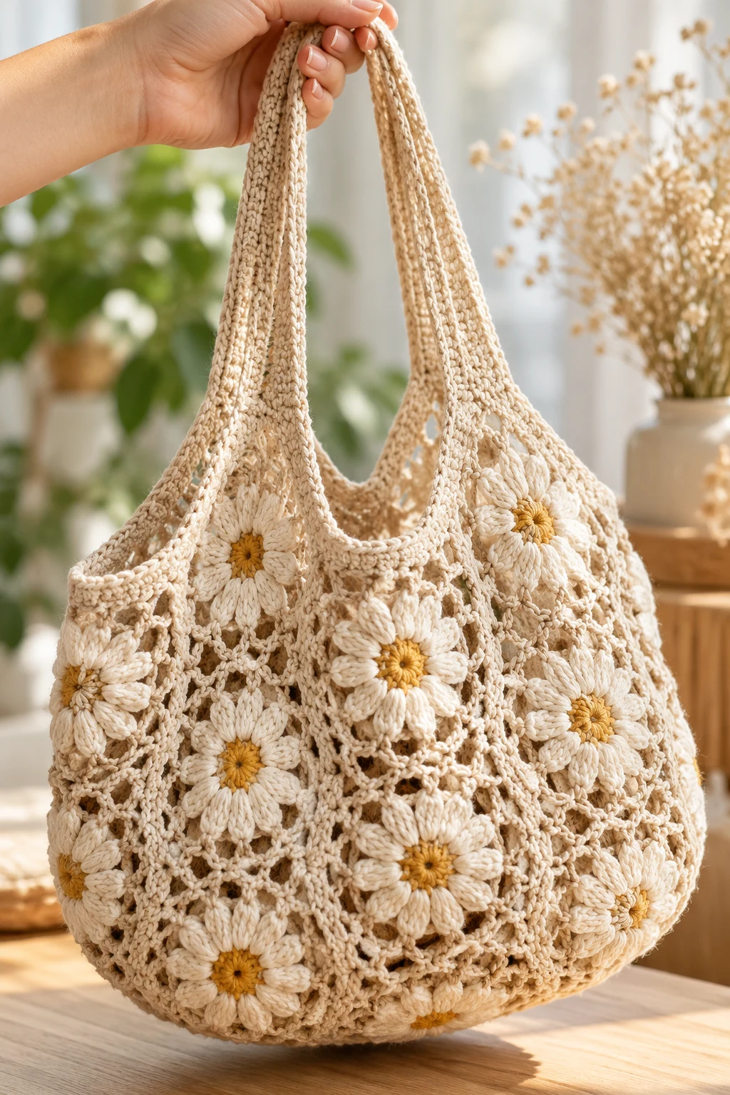 Vintage-Inspired Crochet String Bag — crochet string bag