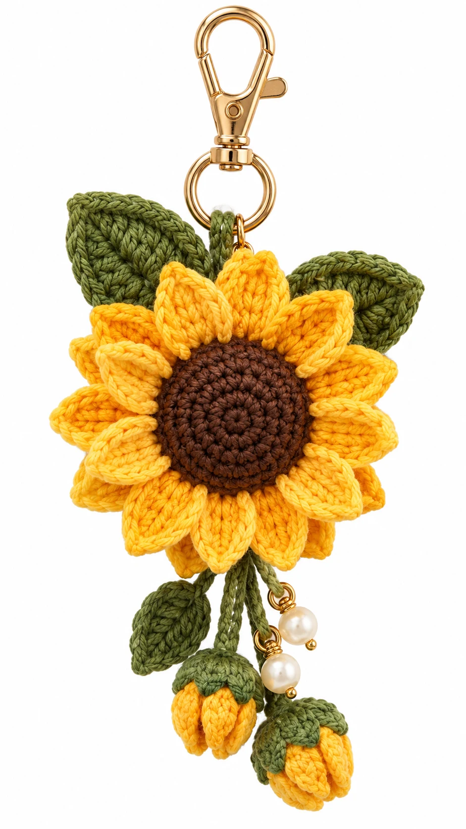 Shop: crochet sunflower bag charm best sellers