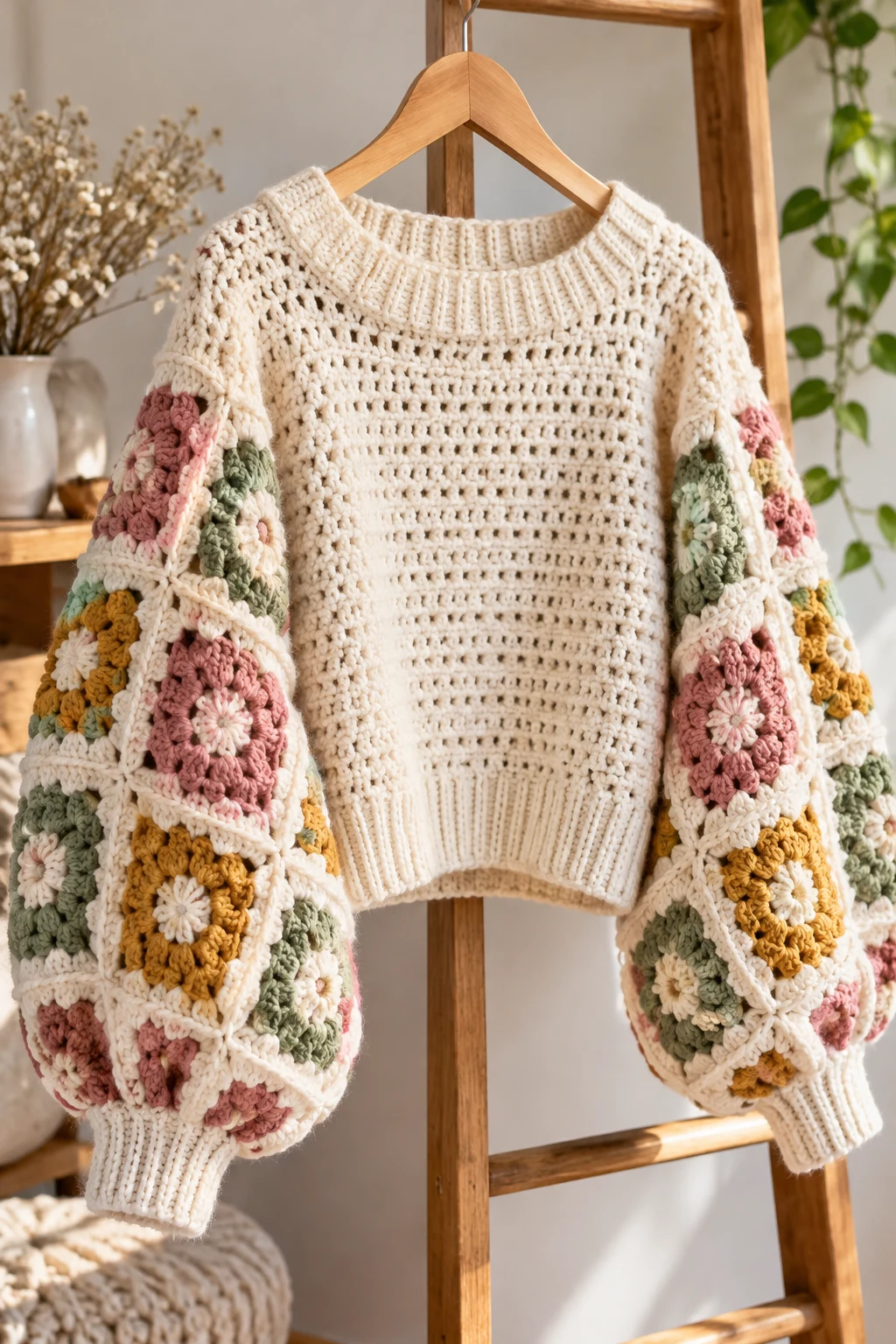 The Statement Sleeve Sweater — crochet sweater design ideas style outfit