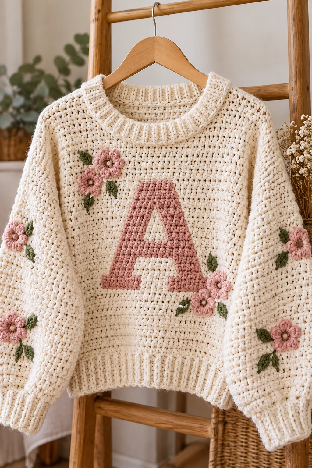 The Personalized Logo or Initial Sweater — crochet sweater design ideas style outfit