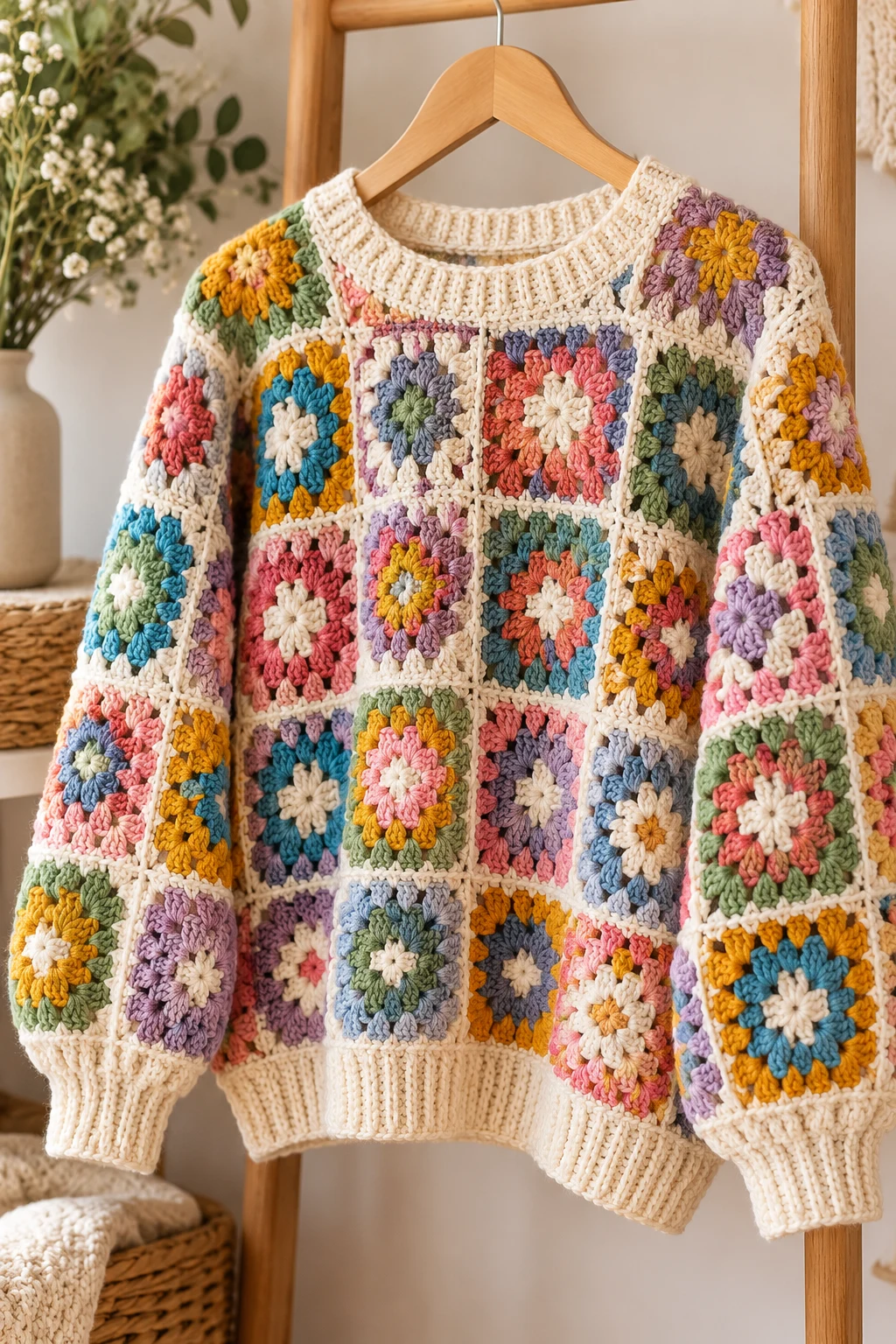 The Classic Granny Square Sweater — crochet sweater design ideas style outfit