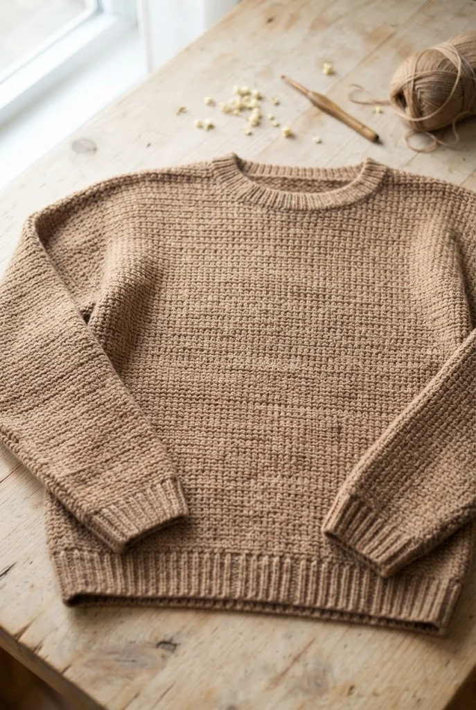 Micro-Stitch Luxe Cashmere Pullover — Crochet Sweater Designs style outfit