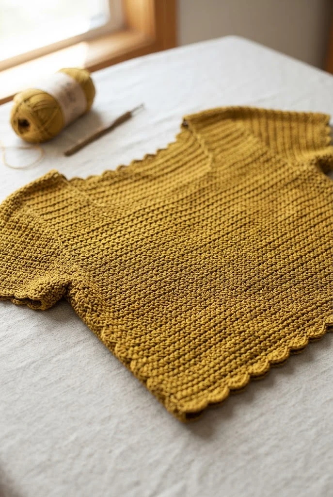 The Gilded Crocette Crop — crochet sweater inspiration style outfit
