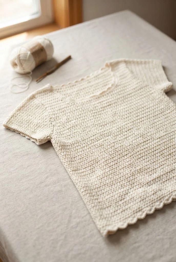 The Alabaster T-Shirt Top — crochet sweater inspiration style outfit