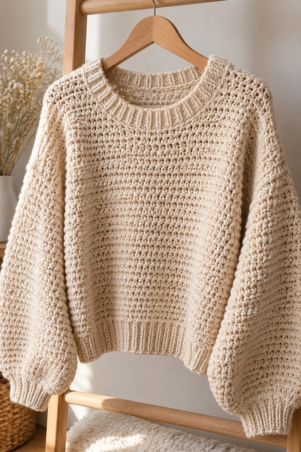 Le panneau reste affiché sur chatgpt.com — crochet sweater one color style outfit