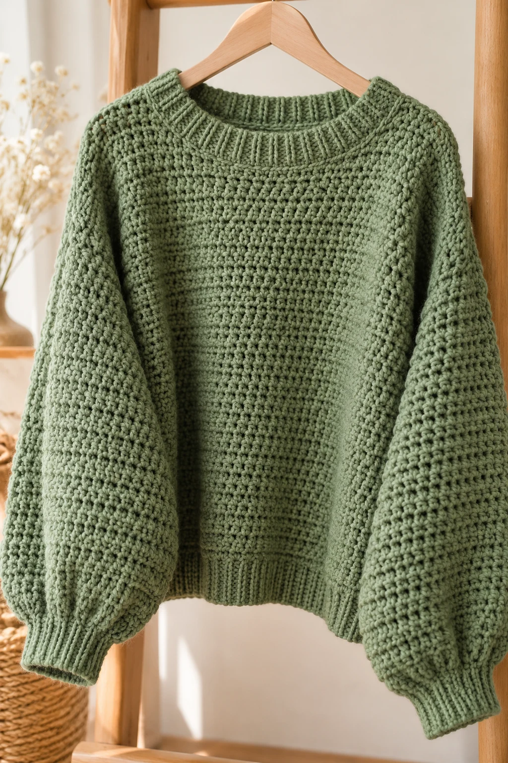 crochet sweater one color — Outfit 11 — crochet sweater one color style outfit