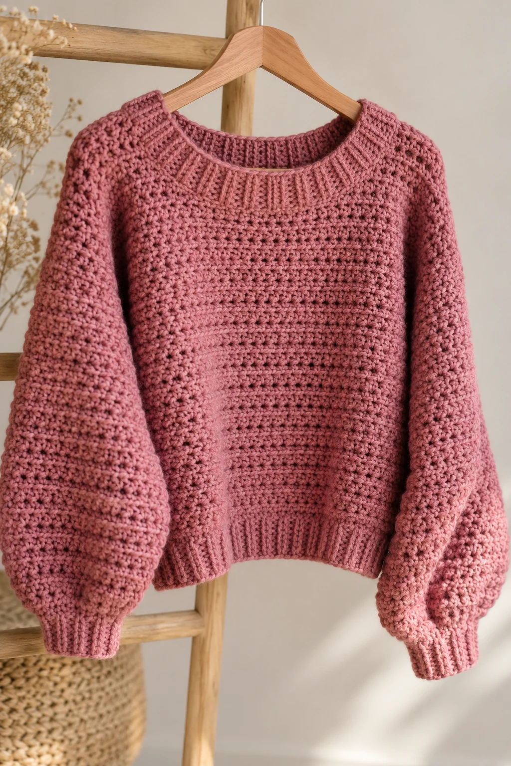 crochet sweater one color — Outfit 16 — crochet sweater one color style outfit