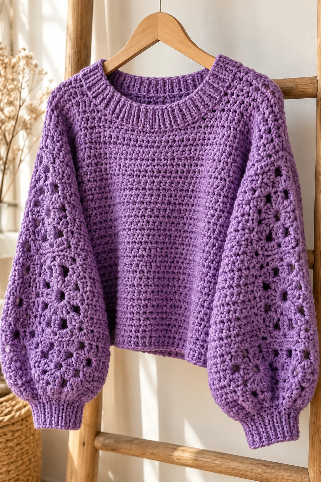 Tu peux éditer chaque pin avant export — crochet sweater one color style outfit
