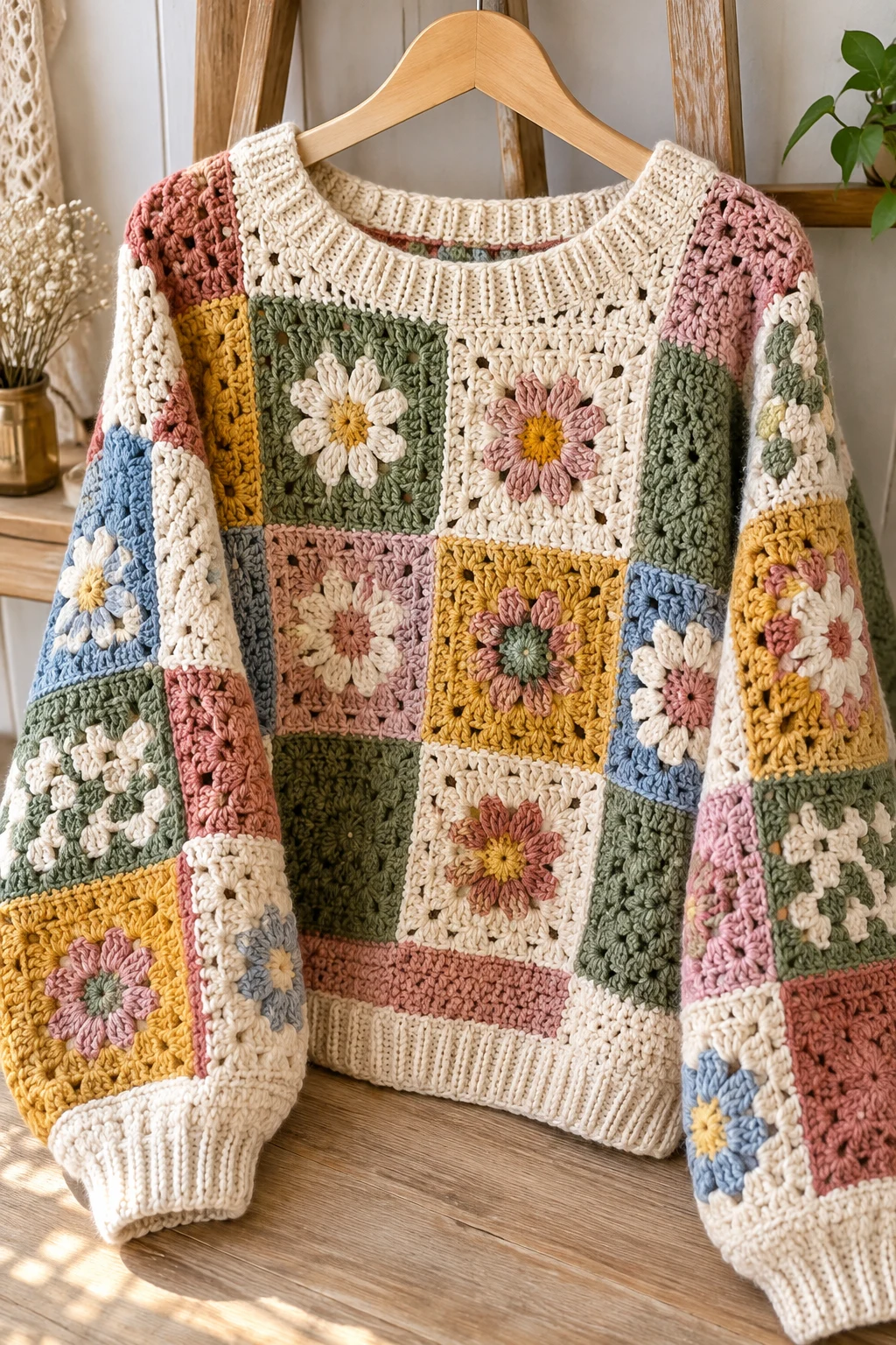 The Personalized Patchwork Sweater — crochet sweater simple style outfit