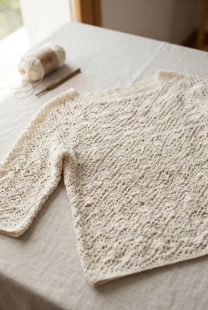 Delicate Lace Pullover — crochet sweater step by step style outfit