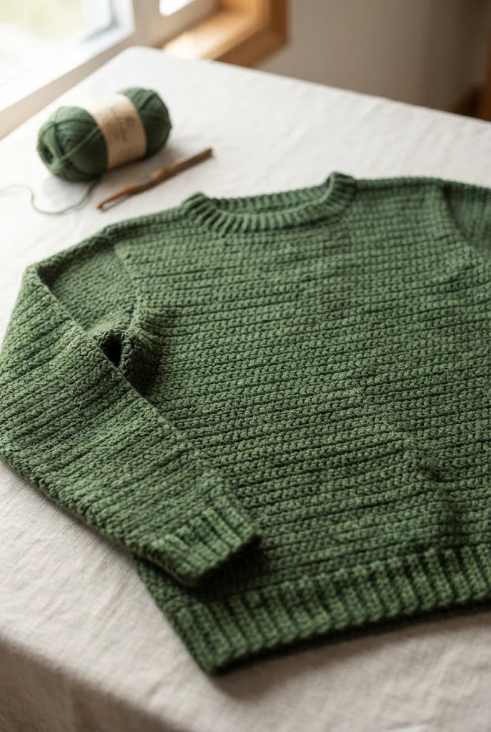 Half Double Crochet Everyday Jumper — crochet sweater step by step style outfit