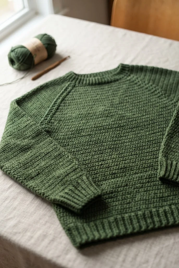 Seamless Top-Down Raglan — crochet sweater step by step style outfit