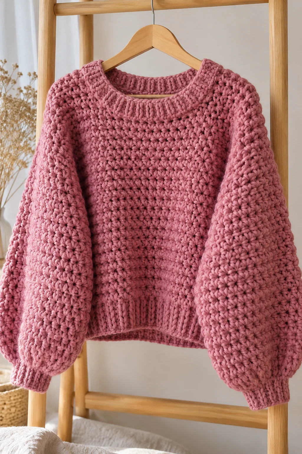 crochet sweater thick yarn — Outfit 7 — crochet sweater thick yarn style outfit