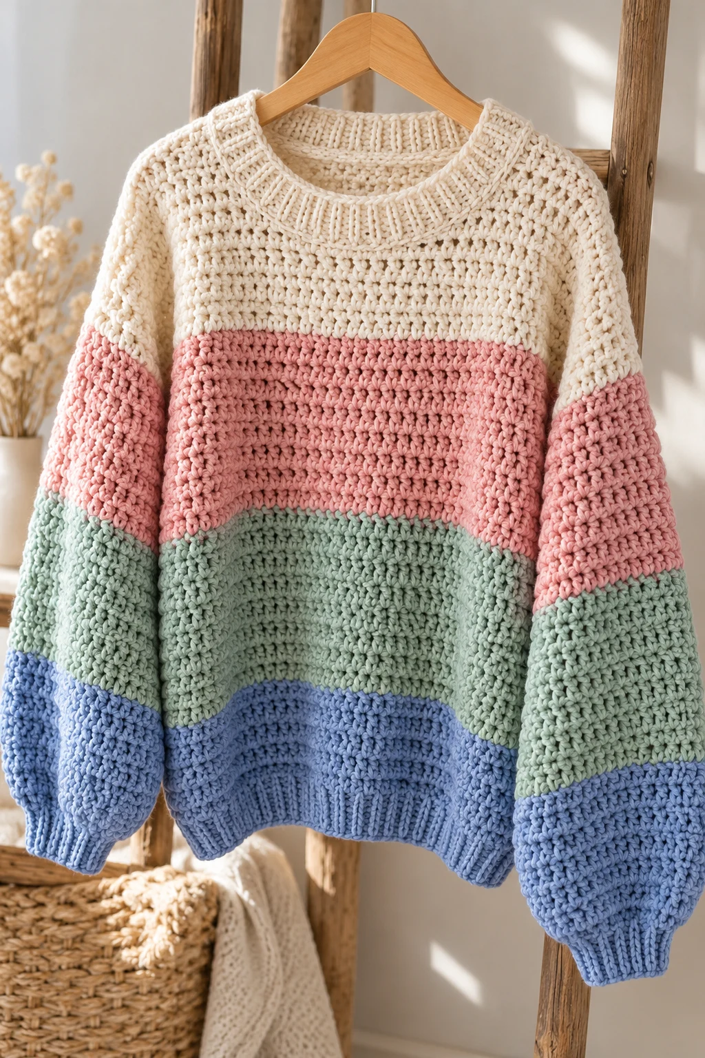 The Color-Block Statement Sweater — crochet sweaters patterns