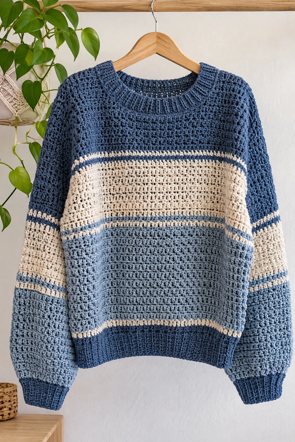 The Men's Relaxed-Fit Crochet Sweatshirt — crochet sweatshirt style outfit