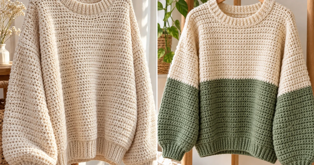 Crochet sweatshirt: 9 Best DIY Ideas for 2026 crochet sweatshirt