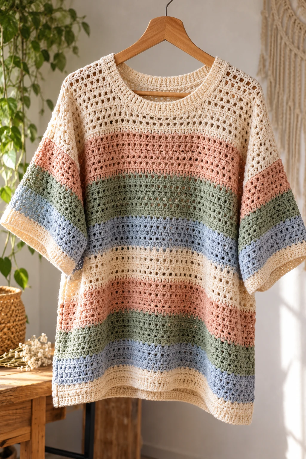 Oversized Crochet T Shirt — crochet t shirts style outfit