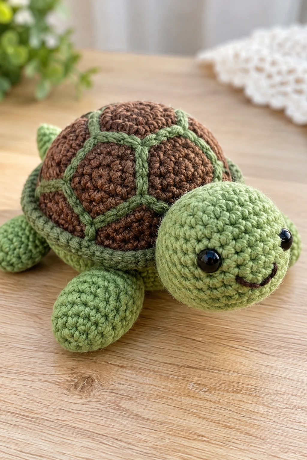 Classic Green Amigurumi Turtle — crochet turtle