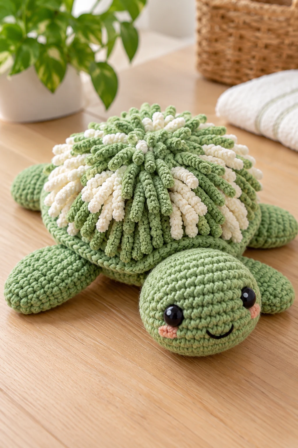 Crochet Turtle Mop — crochet turtle