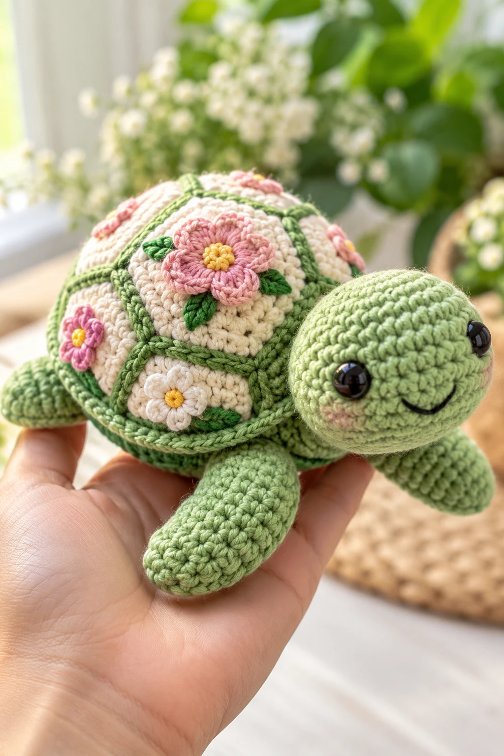 Crochet Turtle With a Personalized Shell — crochet turtle