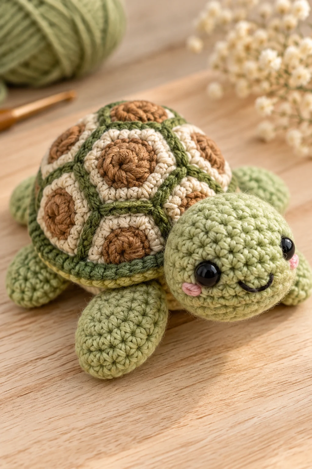 Textured Shell Turtle — crochet turtle