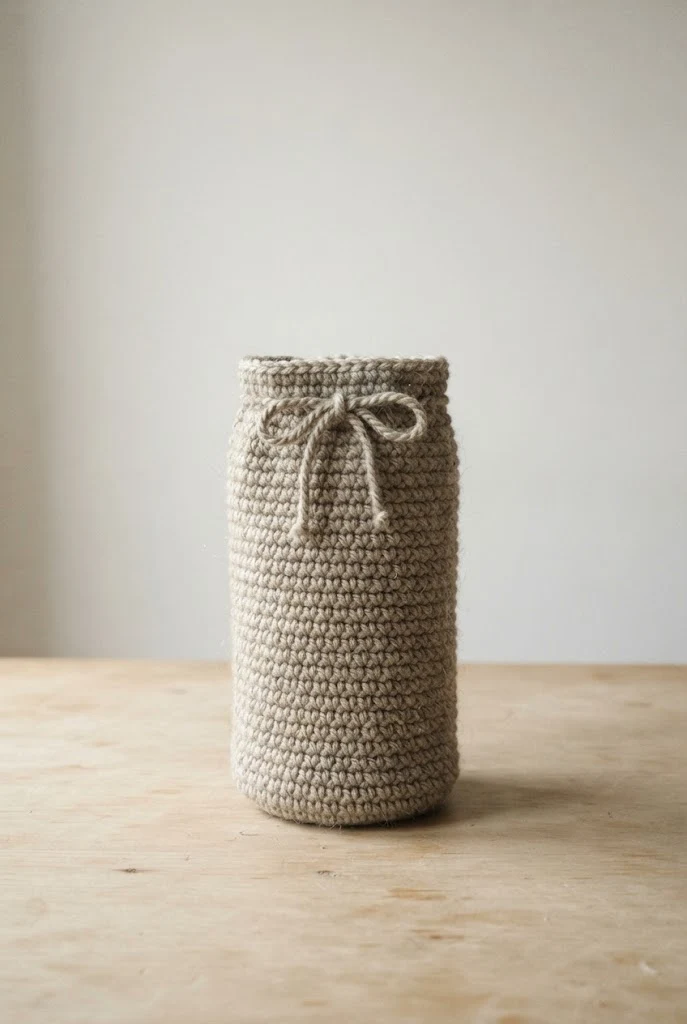Classic Single Crochet Cylinder — crochet wine bag style outfit