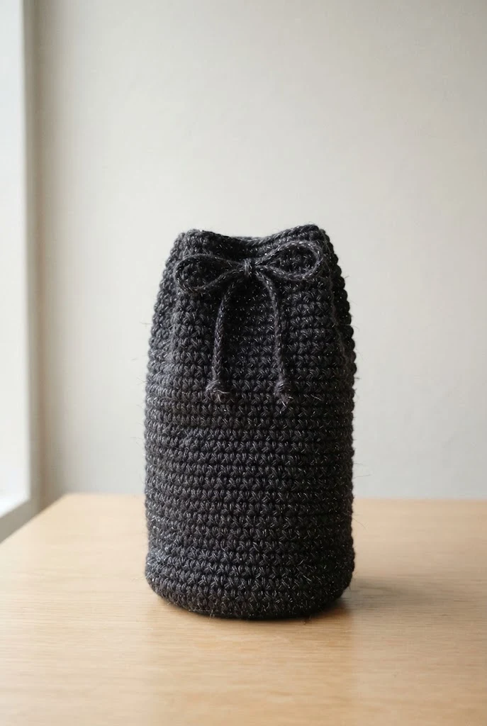 Lurex Shimmer Evening Wine Purse — crochet wine bag style outfit