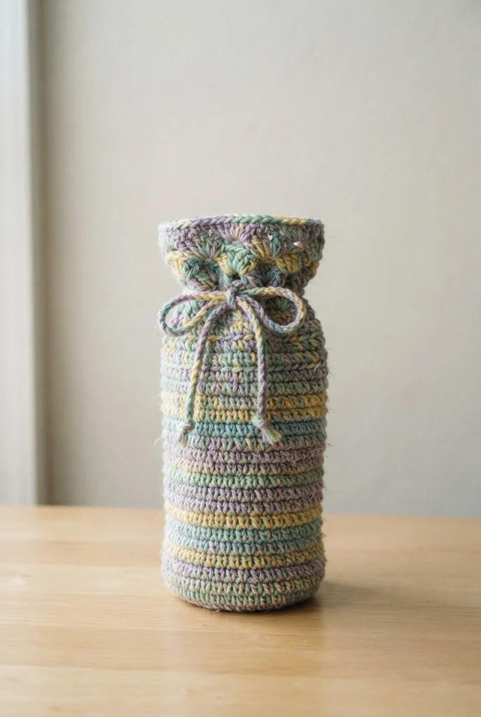 Pastel Easter Brunch Bottle Bag — crochet wine bag style outfit