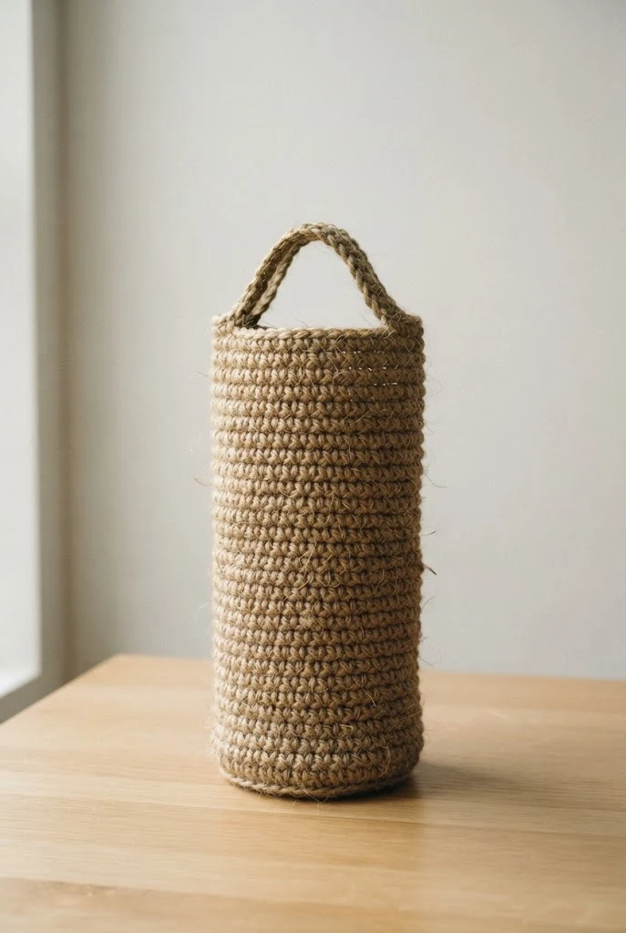 Eco-Friendly Jute Market Wine Bag — crochet wine bag style outfit