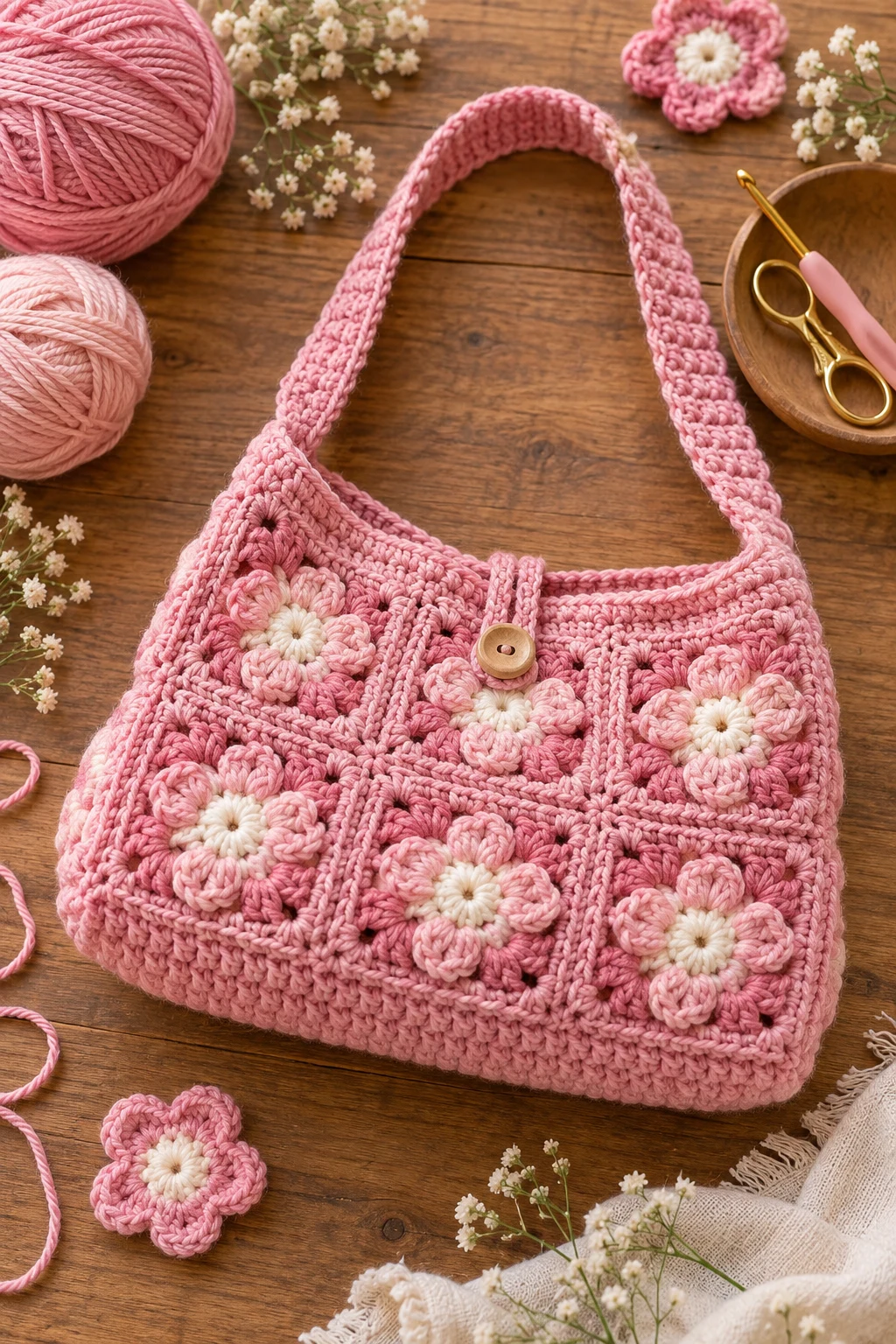 crochet with pink yarn — Outfit 2 — crochet with pink yarn style outfit