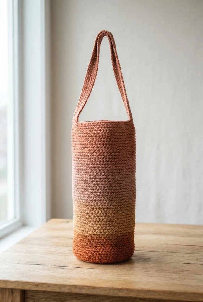 Sunset Ombre Yoga Mat Tote — crochet yoga mat bag style outfit