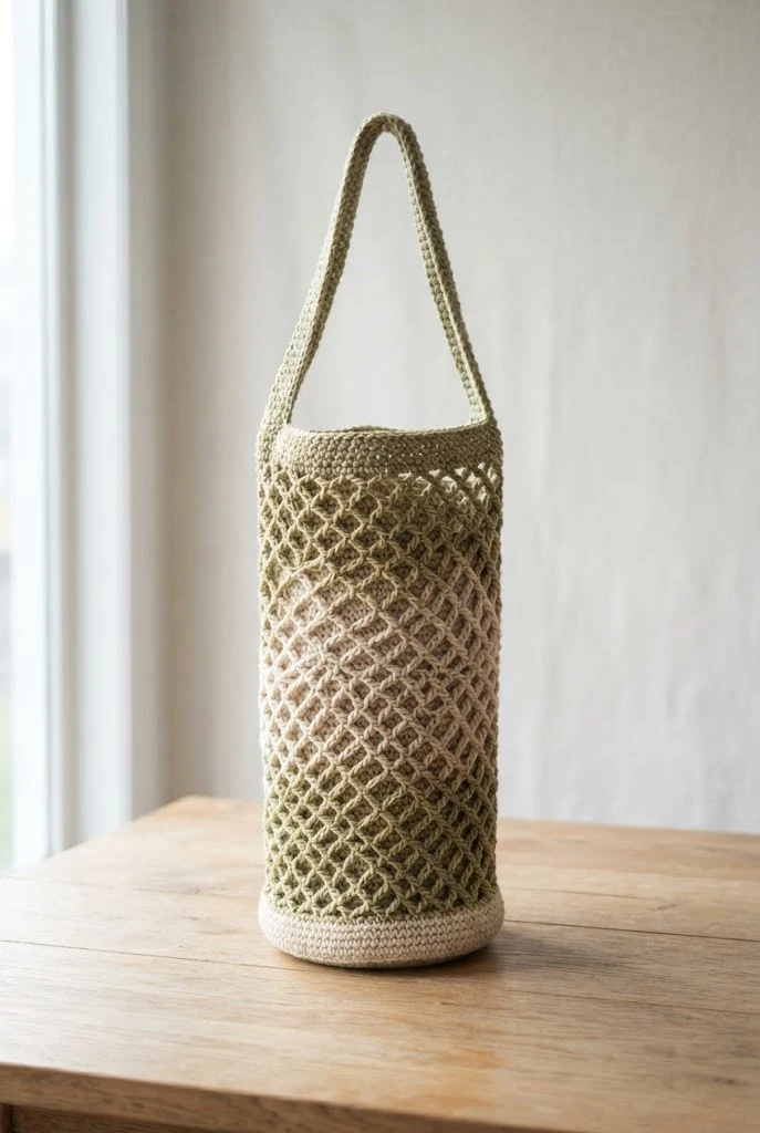 Diamond Mesh Festival Mat Carrier — crochet yoga mat bag style outfit