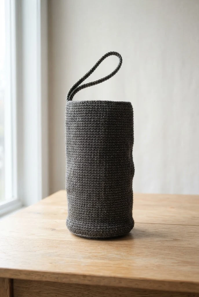 Metallic Thread Accent Evening Pouch — crochet yoga mat bag style outfit
