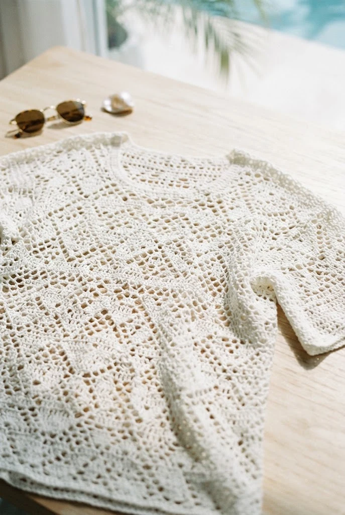 Poolside Cabana Luxury — crocheted top outfit style outfit