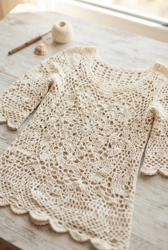 Seaside Vacation Ready — crocheted top outfit style outfit