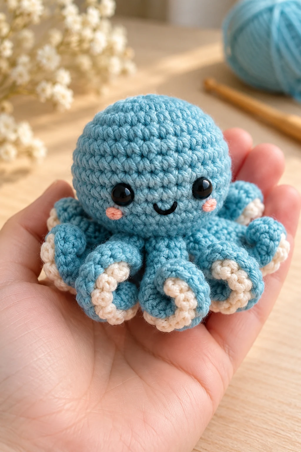 Tiny Crochet Octopus — cute crochet ideas for boyfriend style outfit