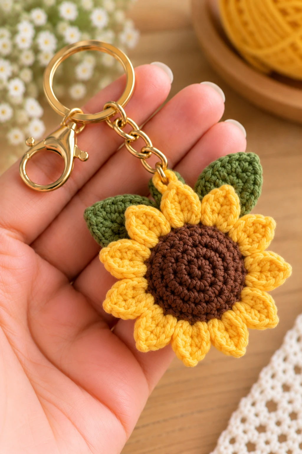 Mini Crochet Ghost — cute crochet ideas keychain style outfit