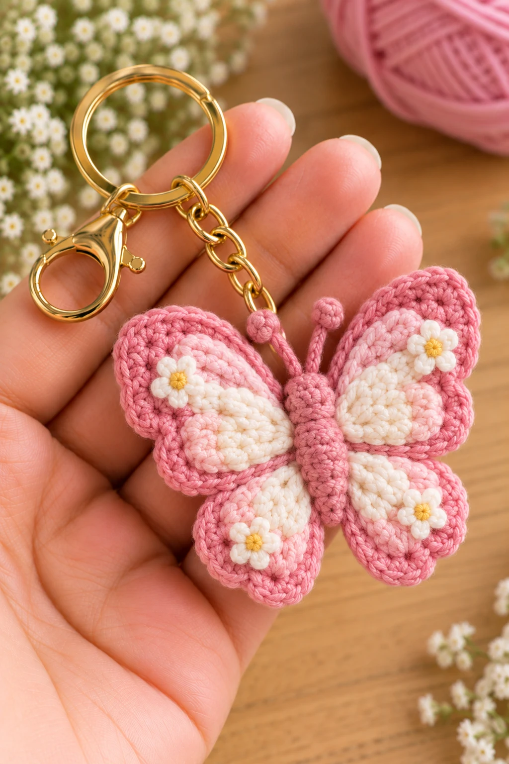 Mini Crochet Mushroom House — cute crochet ideas keychain style outfit