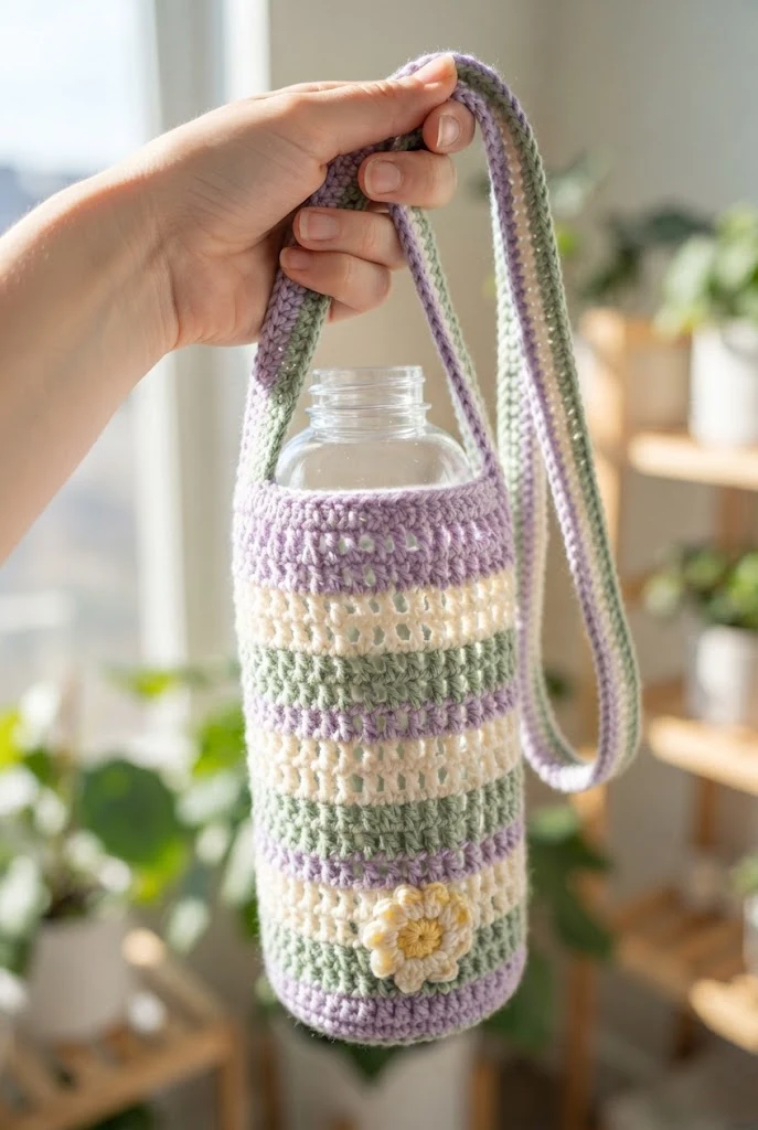 Water Bottle Sling Bags — cute crochet ideas style outfit