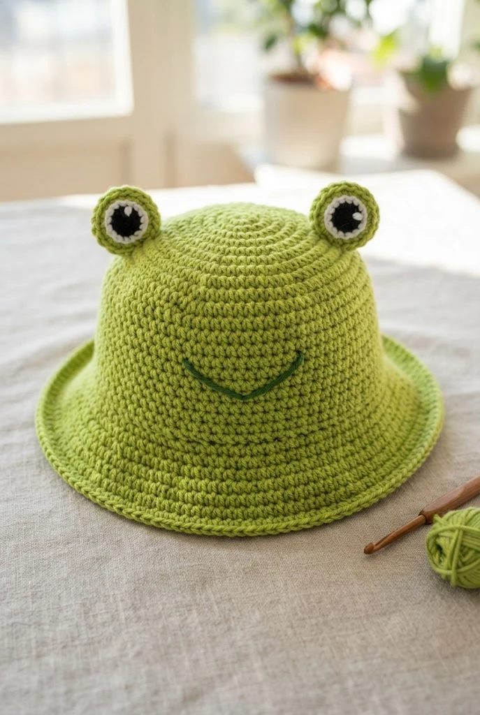 Frog Bucket Hats — cute crochet ideas style outfit
