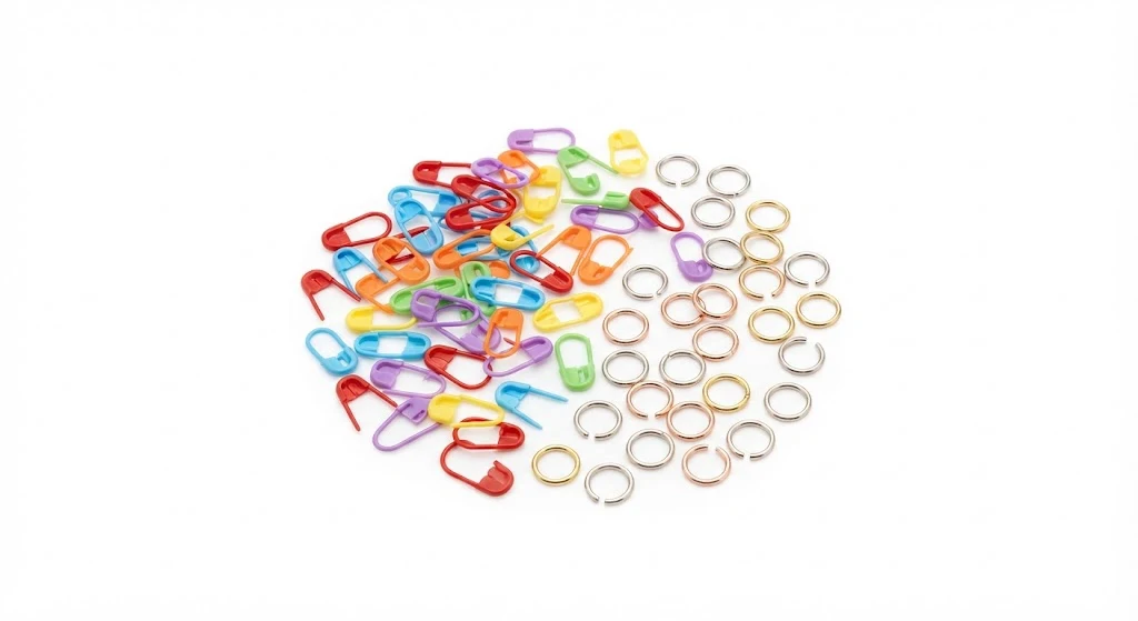 Locking Stitch Markers and Stitch Counter Rings for Crochet