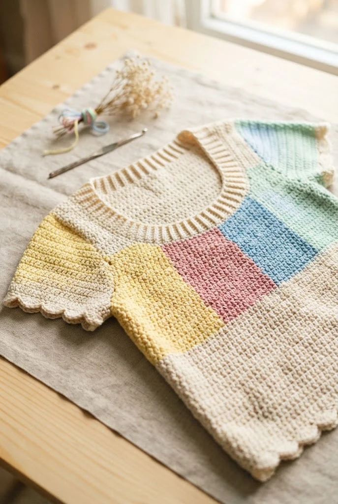 Sweet Springtime Pastels — cute crochet wearables style outfit