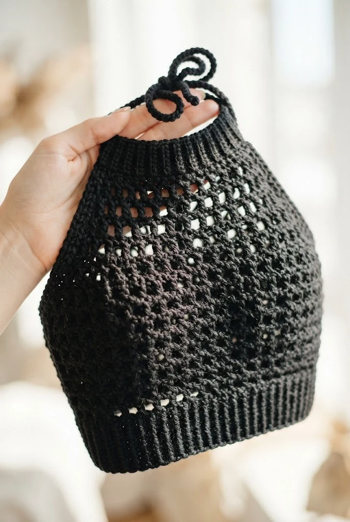 Modern Monochromatic Edge — cute crochet wearables style outfit