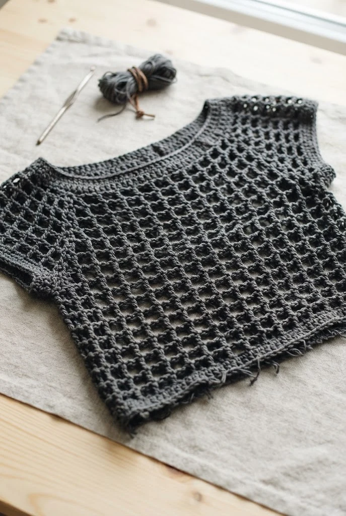 Edgy Grunge Revival — cute crochet wearables style outfit