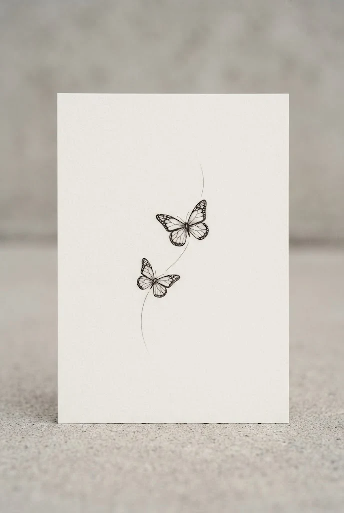 Hip Bone Secret Accent — dainty butterfly tattoo simple style outfit